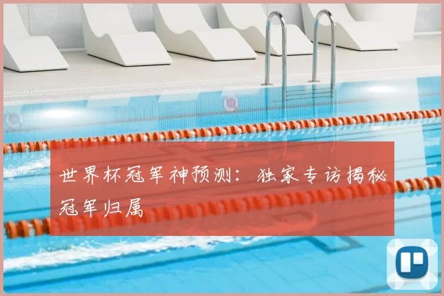 世界杯冠军神预测：独家专访揭秘冠军归属